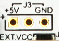 LPC4350-DB1 external VCC connector